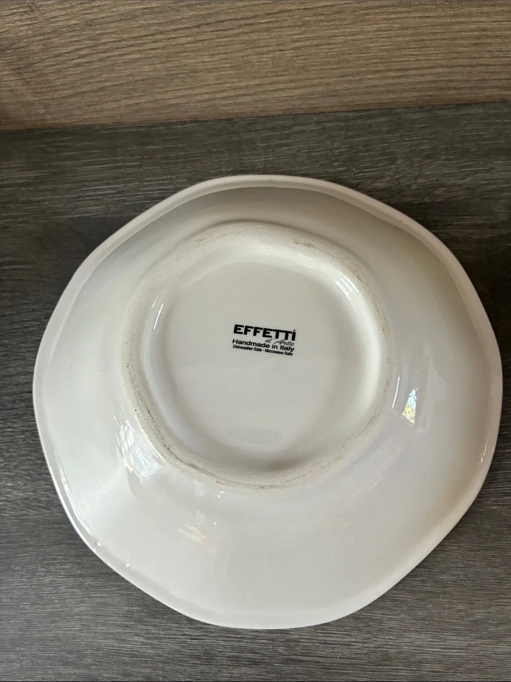 Effeti d’arte Handmade in Italy Poinsettia Decorative Serving Christmas Bowl